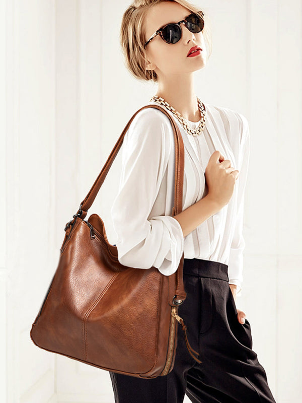 Şık Omuz Çantası - Trend Tote ve Messenger Sırt Çantası