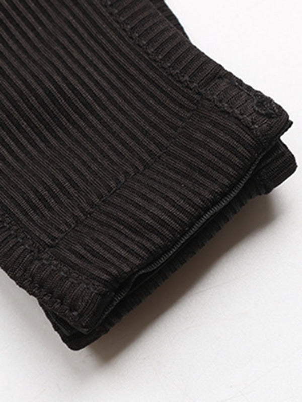 Şık V-Yaka Pileli Düşük Omuzlu Bayan Bodysuit